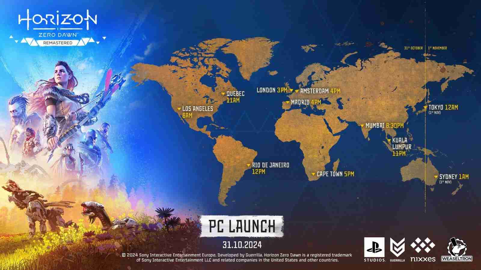 2024年《地平线：零之曙光重制版》PC版发行时间表确定