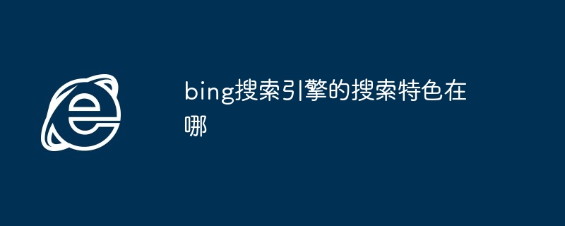 2024年bing搜索引擎的搜索特色在哪