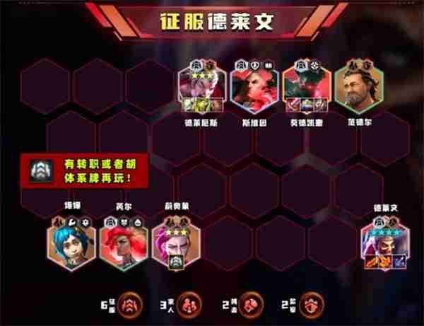 2024年云顶之弈s13征服德莱文阵容怎么搭配