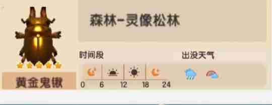 2024年《心动小镇》黄金鬼楸位置一览