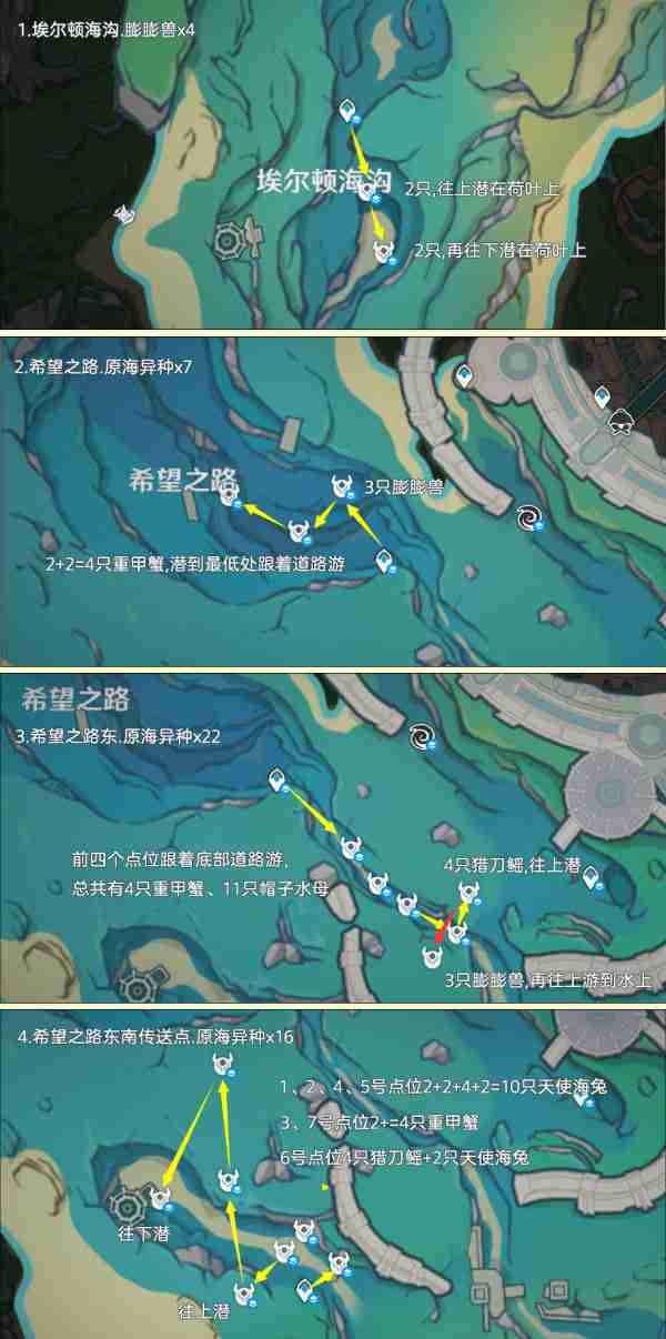 2024年原神异海凝珠采集路线一览 原神异海凝珠获取位置分布图