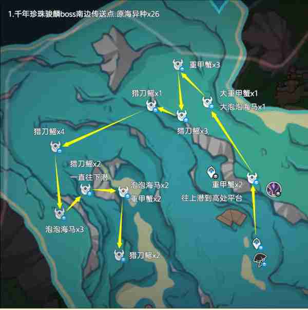 2024年原神异海凝珠采集路线一览 原神异海凝珠获取位置分布图