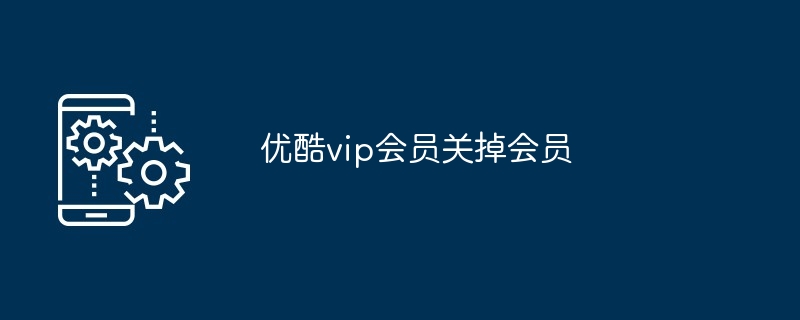 2024年优酷vip会员关掉会员