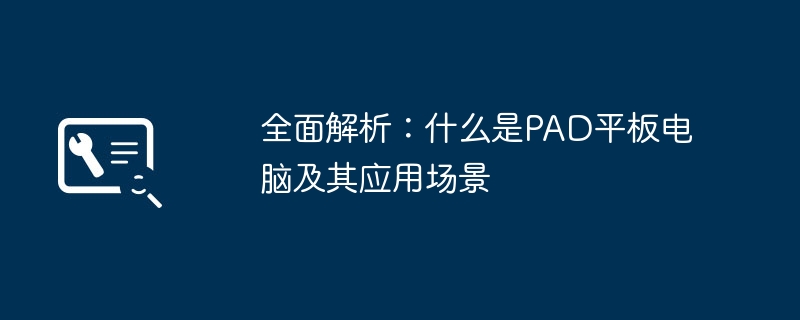 2024年全面解析：什么是PAD平板电脑及其应用场景
