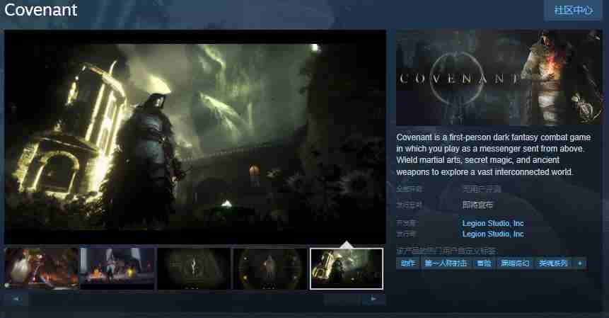 2024年黑暗奇幻射击游戏《圣约》Steam页面上线 发售日待定