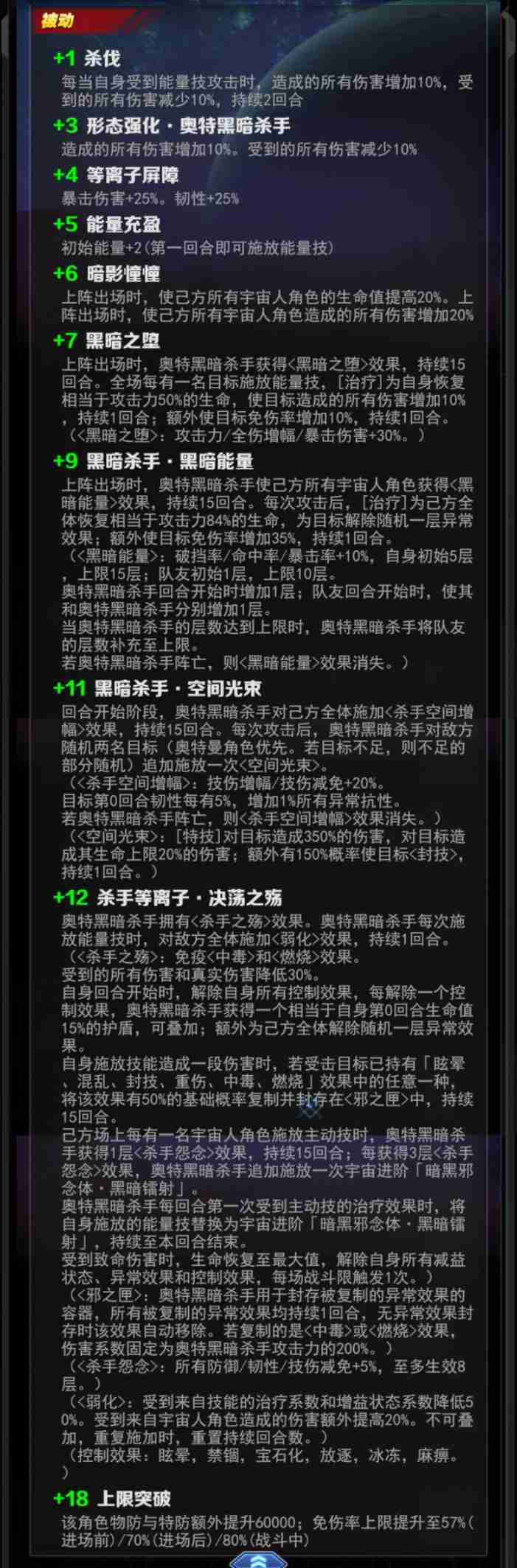2024年《奥特曼系列OL》奥特黑暗杀手介绍
