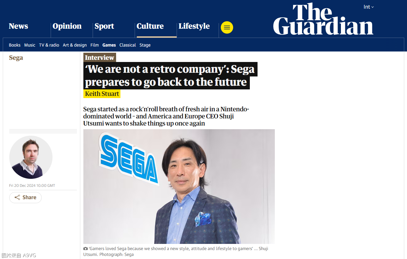2024年世嘉没有计划推出SS或DC的迷你主机