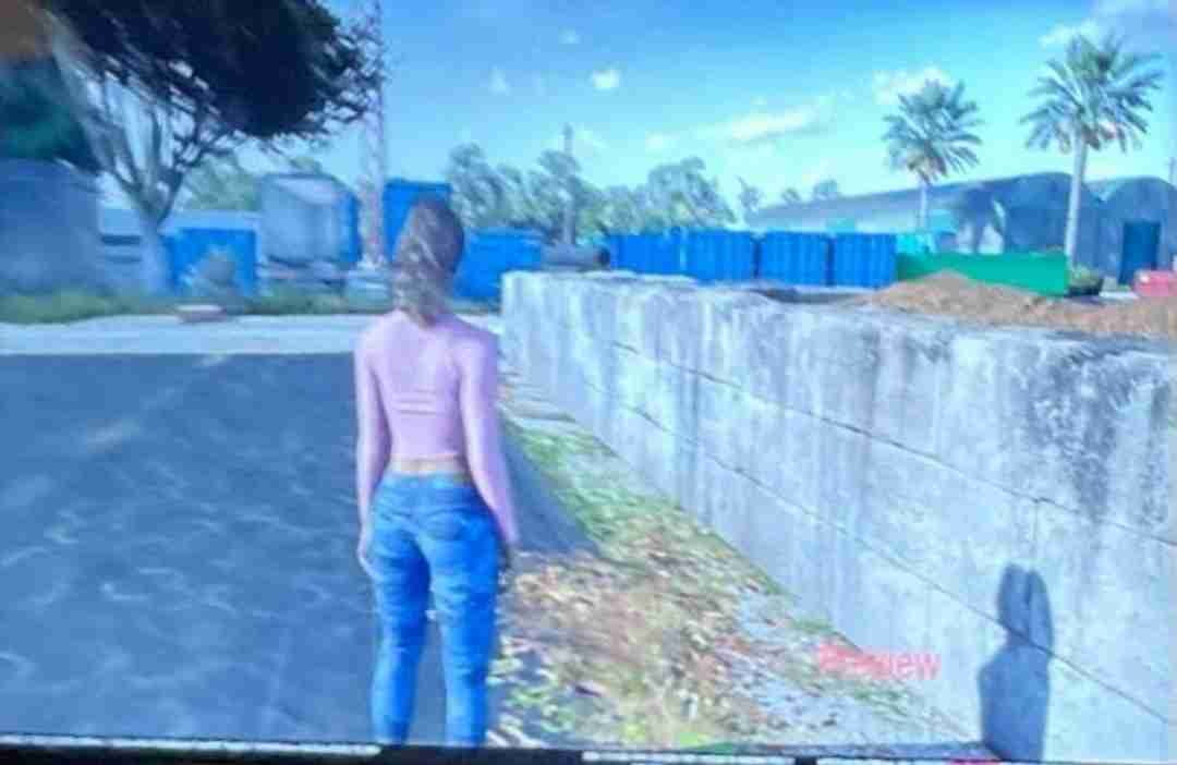 GTA6早期画面泄露-女主角亮相