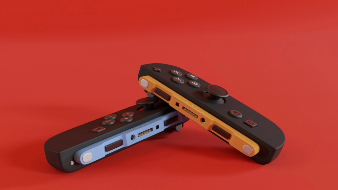 最新饭制Switch2渲染图-蓝黄配色手柄惊艳亮相