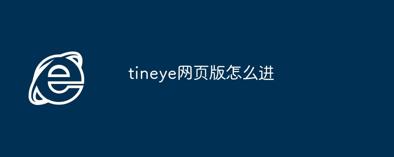 tineye网页版怎么进-轻松访问tineye网页版方法