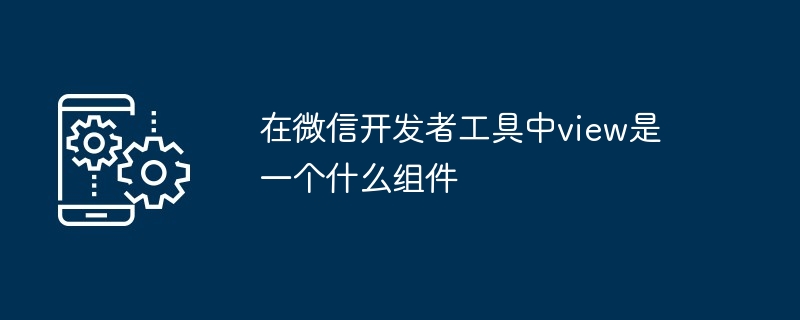 微信开发者工具中view组件解析