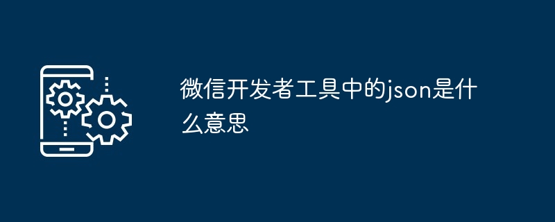 微信开发者工具-json解析与应用技巧