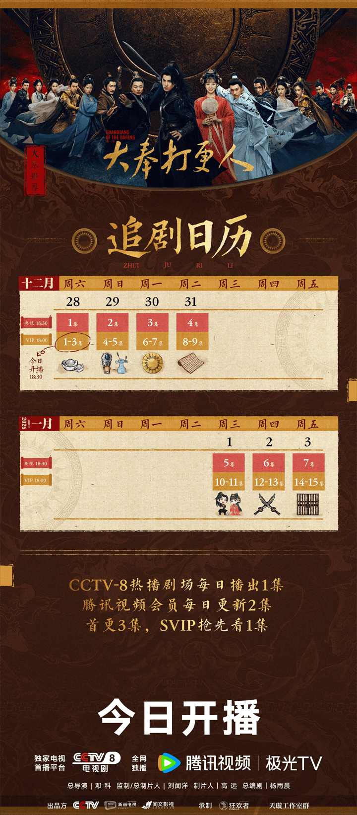 王鹤棣田曦薇新剧大奉打更人追剧日历剧情介绍