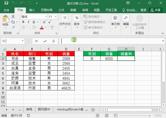 Excel多条件统计函数-sumifs-countifs-averageifs使用实例
