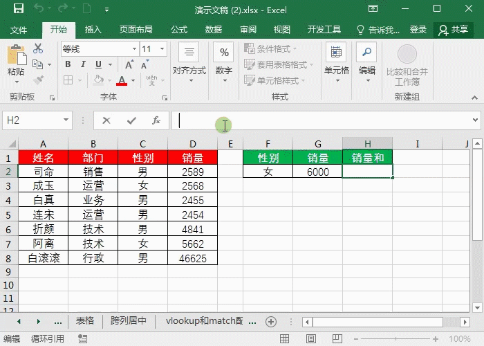 Excel多条件统计函数-sumifs-countifs-averageifs使用实例