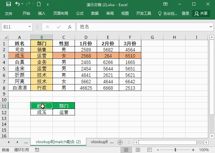 Excel函数vlookup与match嵌套-职场数据查询利器