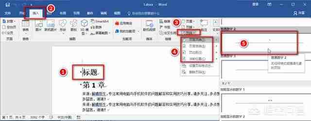 Word页码插入技巧全解析