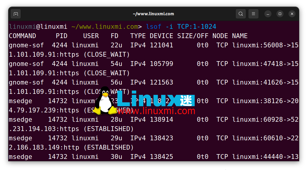 Linux高手必备LSOF实时监控端口