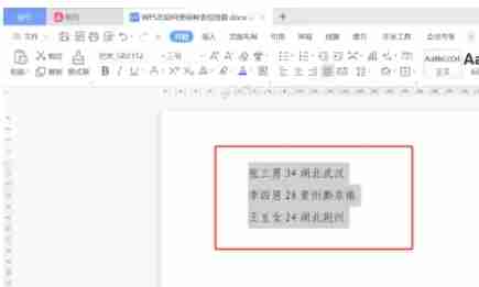 WPS电脑版制表位排版技巧