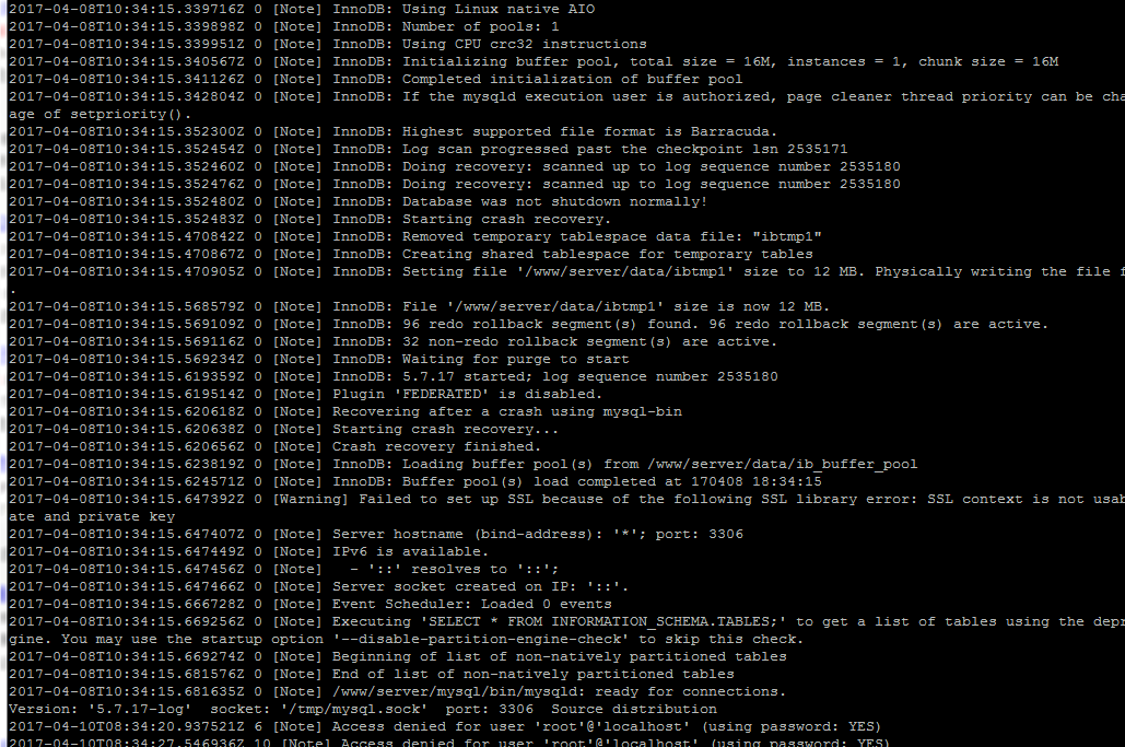 宝塔面板Linux下Mysql启动故障排查指南