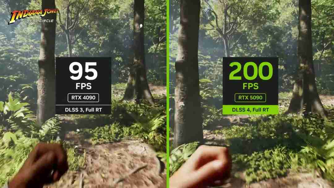 DLSS4加持RTX5090夺宝奇兵4K光追200帧