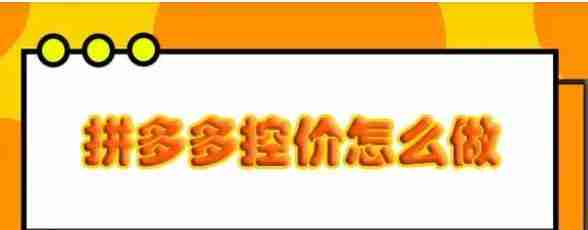 拼多多低价乱价销售解决策略