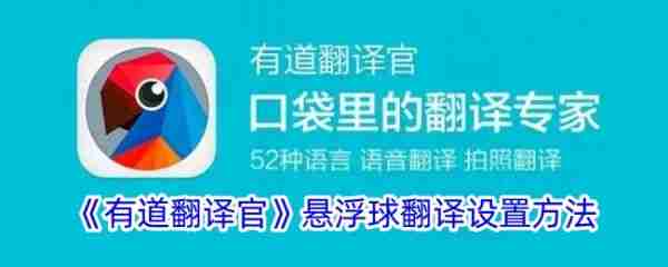 有道翻译官悬浮窗设置技巧