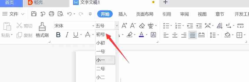 wps电脑版字体大小设置技巧
